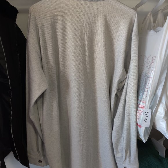 DEFECT G.H. Bass & Co. Men's Snap Button Lightweight Shirt Jacket M $140 8D102 - Picture 2 of 2